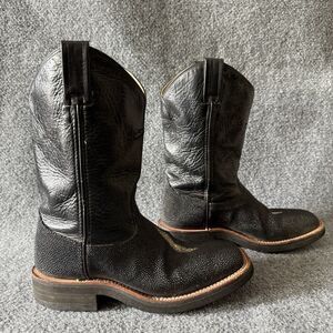 Lagrange DPL3683 Black Stingray Exotic Western Cowboy Boots 8 M Square Toe